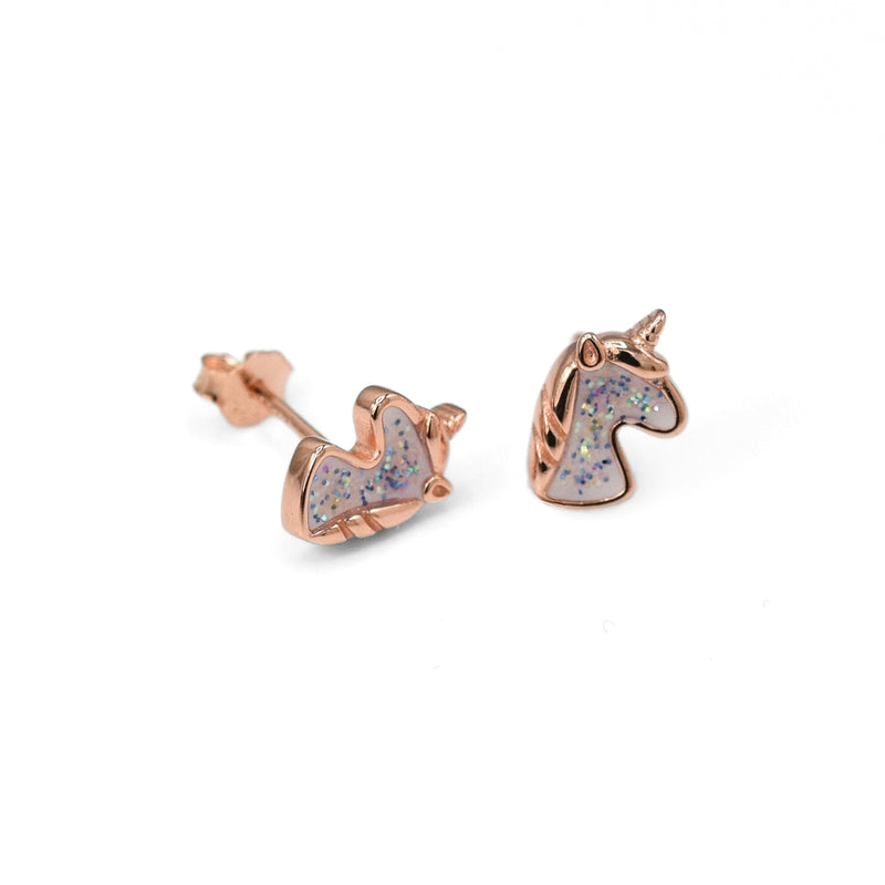Unicorn Glitter Stud Earrings
