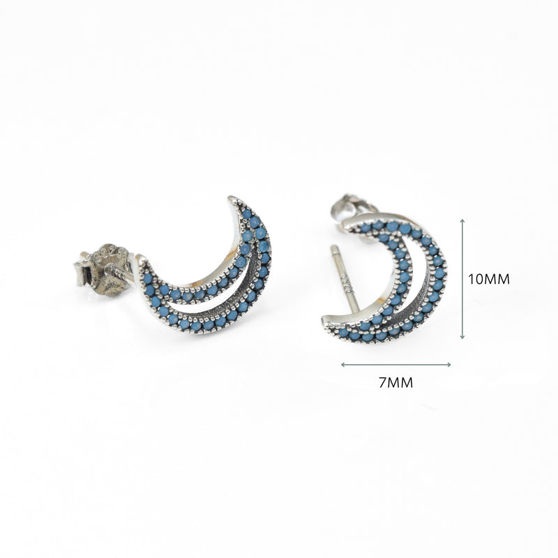 Turquoise Zirconia Stud Earrings - Pick Style