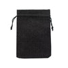 50 x Black Polyester Gift Bags 9x12cm