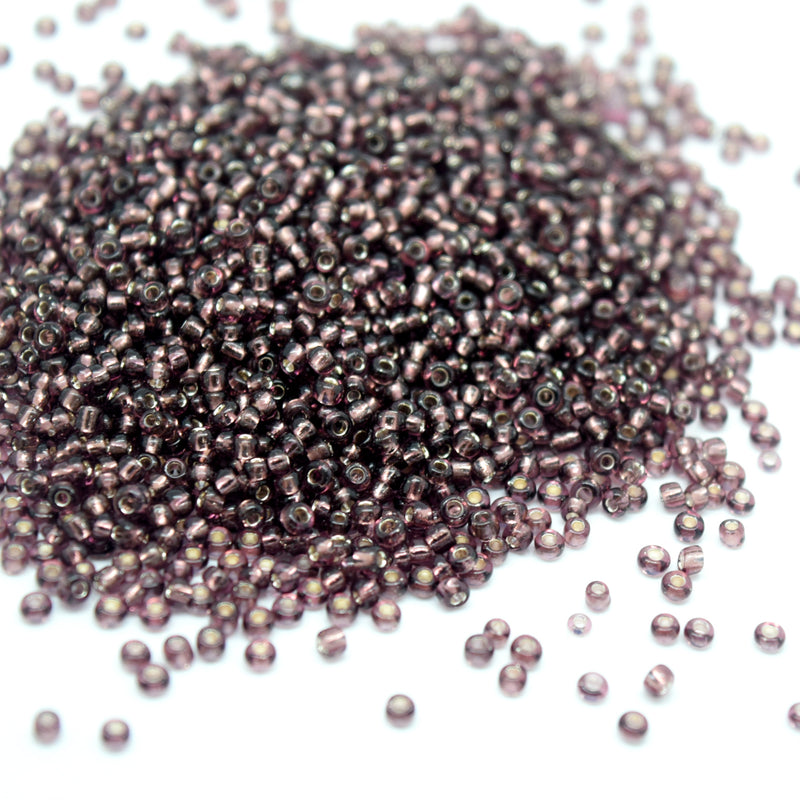 STAR BEADS: 5,000 x Amethyst Seed Glass Beads - 1.8x2mm (11/0) - Seed Beads