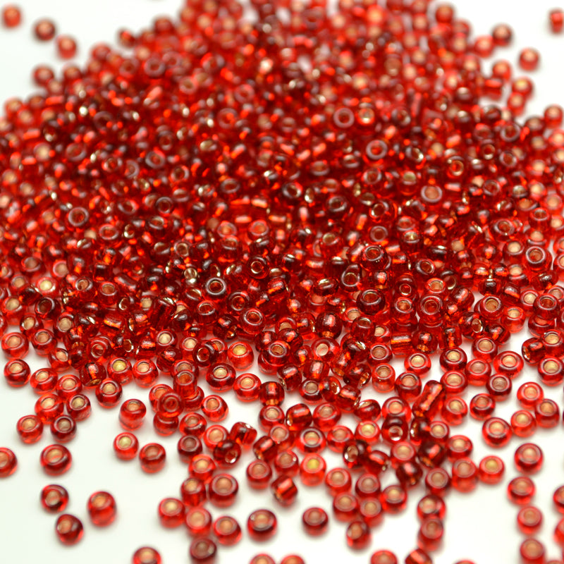 STAR BEADS: 5,000 x Siam Seed Glass Beads - 1.8x2mm (11/0) - Seed Beads