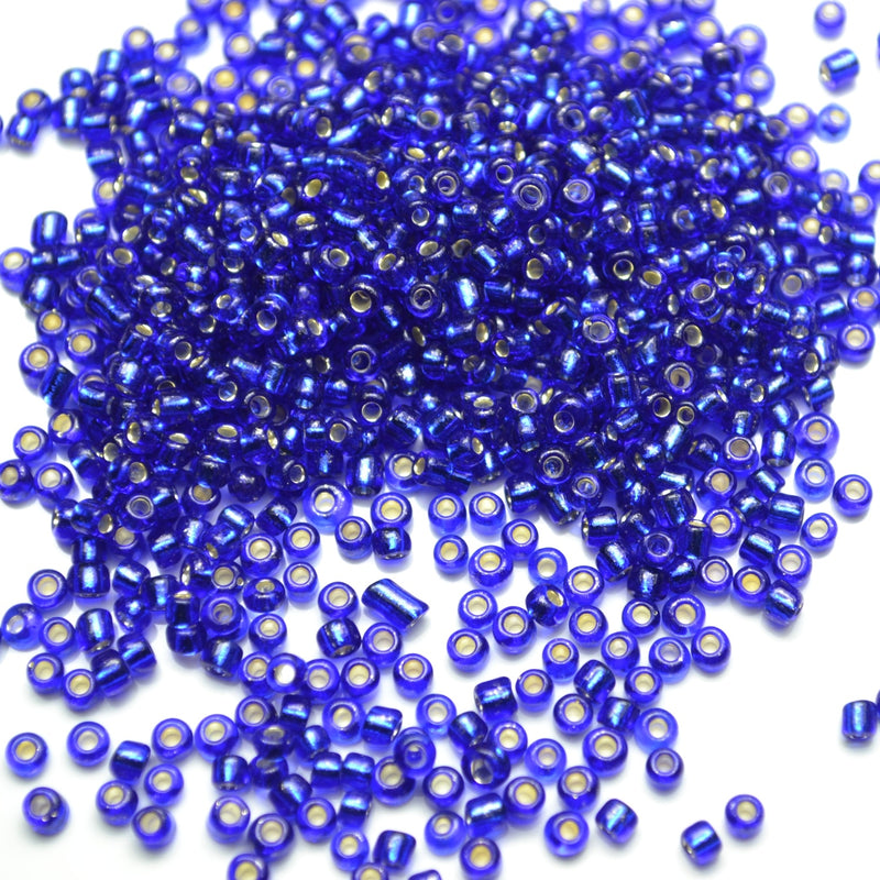 STAR BEADS: 5,000 x Royal Blue Seed Glass Beads - 1.8x2mm (11/0) - Seed Beads