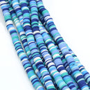 Heishi Polymer Clay Round Beads 6x1mm (3,100pcs/160Inch) - Mixed