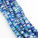 Heishi Polymer Clay Round Beads 6x1mm (3,100pcs/160Inch) - Mixed