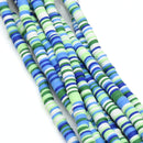 Heishi Polymer Clay Round Beads 6x1mm (3,100pcs/160Inch) - Mixed