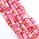 Heishi Polymer Clay Round Beads 6x1mm (3,100pcs/160Inch) - Mixed