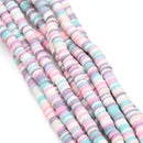 Heishi Polymer Clay Round Beads 6x1mm (3,100pcs/160Inch) - Mixed