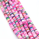 Heishi Polymer Clay Round Beads 6x1mm (3,100pcs/160Inch) - Mixed