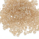 Faceted Bicone Glass Beads - Taupe