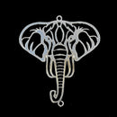 2 x Filigree SP Connectors - Elephant 49x43mm
