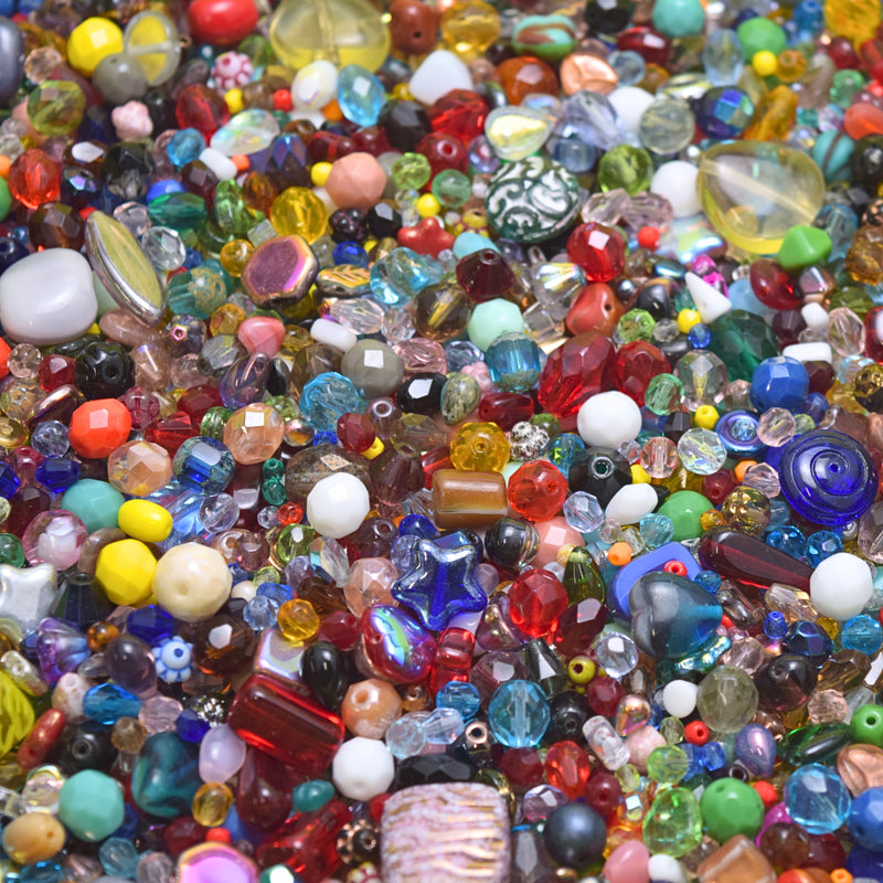 Czech Glass Mixed Beads 100g - Mixed