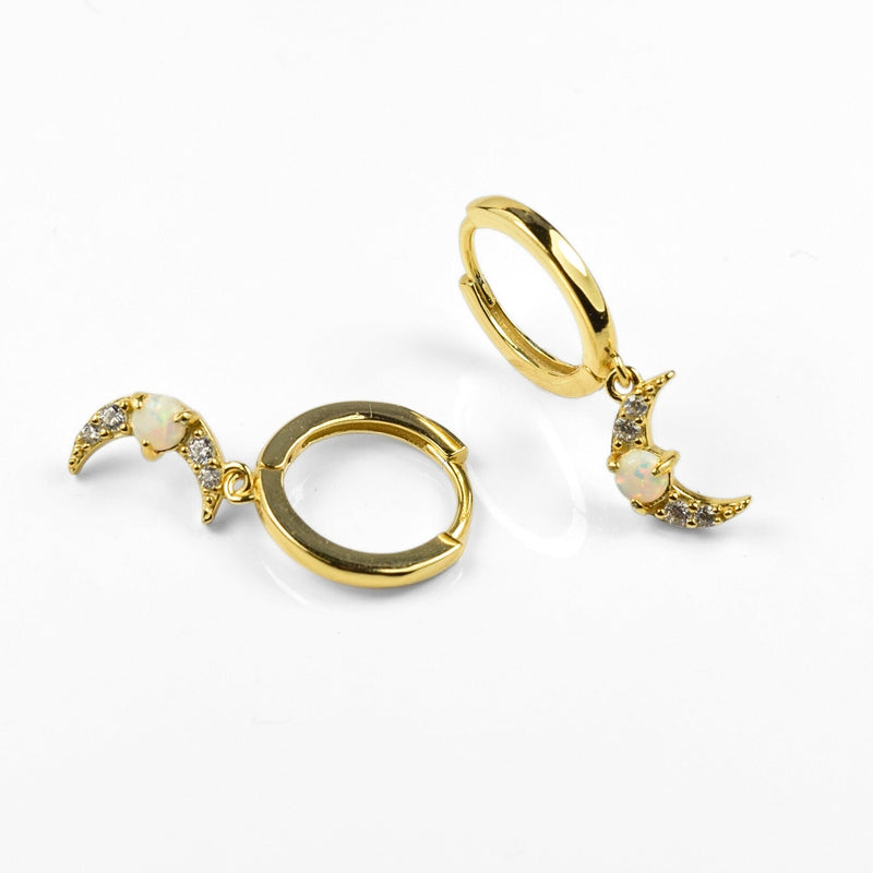 Opal & Zirconia Earrings