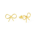 Cute & Stylish Bow Knot Tie Stud Earrings Sterling Silver 18k Gold Plated / Platinum Plated