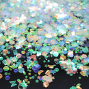 50g Mixed AB Glitter Star Moon Heart Resin Slime Inclusions