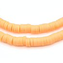 Heishi Polymer Clay Round Beads 8x1mm (620pc/32Inch) - Apricot