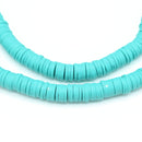 Heishi Polymer Clay Round Beads 8x1mm (620pc/32Inch) - Dark Mint