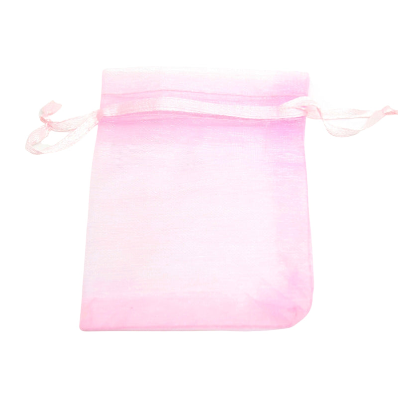 100 Pink Organza Gift Bags 7x9cm Wedding Party Favours