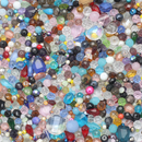 500g x Mixed Shape and Size Glass Beads