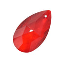 Teardrop Faceted Glass Pendants 22mm / 38mm - Light Siam