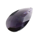Teardrop Faceted Glass Pendants 22mm / 38mm - Violet