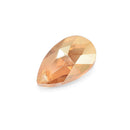 10 x Teardrop Faceted Glass Pendants 22mm - Golden Champagne