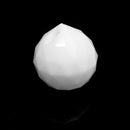 STAR BEADS: 2 x Faceted Glass Ball Chandelier Sun-Catcher Pendant 30mm - Opaque White - Pendants