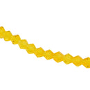 Faceted Bicone Glass Beads - Light Orange