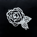 2 x Filigree SP Connectors - Rose 50x33mm