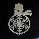 2 x Filigree SP Connectors - Snowman 63x40mm