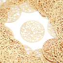 STAR BEADS: 5 x Filigree Brass Tree Connectors 20mm - Gold Plated - Jewellery Findings