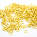 STAR BEADS: Brass Open Jump Rings Gold Plated - Pick Size - Jumprings