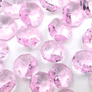 STAR BEADS: OCTAGON GLASS BEADS 14MM - PINK - Octagon Glass Beads