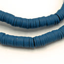 Heishi Polymer Clay Round Beads 6x1mm (740pc/34Inch) - Denim