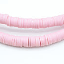 Heishi Polymer Clay Round Beads 6x1mm (740pc/34Inch) - Rose