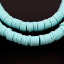 Heishi Polymer Clay Round Beads 6x1mm (740pc/34Inch) - Mint