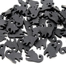 50g Polymer Clay Sprinkle Slices Resin Inclusions - Black Cat 10mm