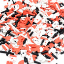 50g Polymer Clay Slices Sprinkle Resin Inclusions - Playing Card Mix 5mm