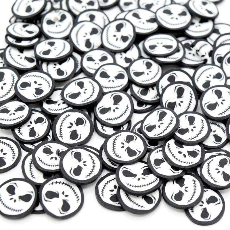 50g Polymer Clay Slices Sprinkle Resin Inclusions - Halloween Monster 10mm