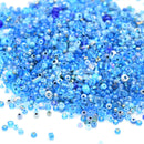 Preciosa Rocailles Czech Glass Seed Beads (40g) - Aqua Mix