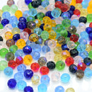 Faceted Rondelle Glass Beads 6x4mm (500pcs) - Mixed ABX2