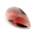 STAR BEADS: 2 x Teardrop Faceted Glass Pendants 38mm - Amethyst - Pendants