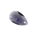 Teardrop Faceted Glass Pendants 22mm / 38mm - Violet