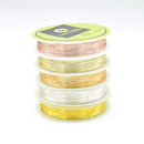 Silver / Gold / Rose Gold Plated Non Tarnish Beading Wire 0.3mm, 0.4mm, 0.5mm, 0.6mm, 0.8mm, 1mm