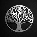 STAR BEADS: 2 x Filigree SP Connectors - Tree 40x40mm - Jewellery Findings